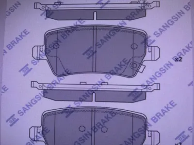 SANGSIN SP2496B Колодки торм.задние под пружинки Chery Tiggo 8 Exeed TXL Jac J7 Jetour   Dashing X70X70SX90