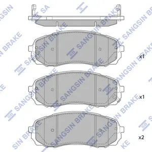 SANGSIN SP2510 Колодки тормозные дисковые  HAVAL H9 2014 F