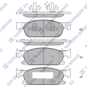 SANGSIN SP2561 Колодки торм.передние Gac GS8 II 192,9x61,5x17,8