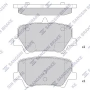SANGSIN SP2590 Колодки торм. диск. зад. Geely Monjaro Geely Tugella (20-)
