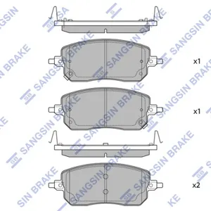 SANGSIN SP2932 Колодки торм.передние с керамикой 135x60x17 Jolion 4WD Haval Jolion (21-)