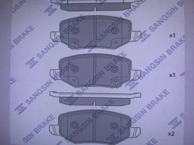 SANGSIN SP2933 Колодки торм.задние 105x42x15 Haval Jolion 2WD 4G15K