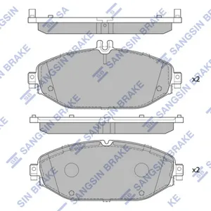 SANGSIN SP4001 Колодки торм.передние MB W205W213 1.8-3.02.0d2.2d 13>