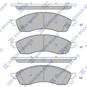 SANGSIN SP4012 Колодки торм.передние FORD EDGE 21-22