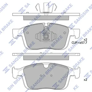 SANGSIN SP4025 Колодки торм.передние Volvo XC60 2.02.4D 16>