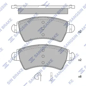 SANGSIN SP4035 Колодки торм.передние