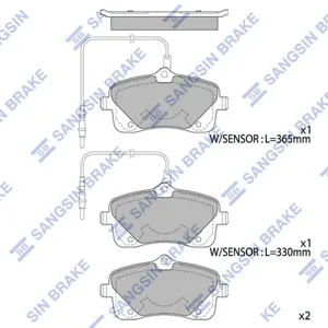 SANGSIN SP4052 Колодки торм.передние Peugeot 407 1.8i2.01.6HDi2.0HDi 04>