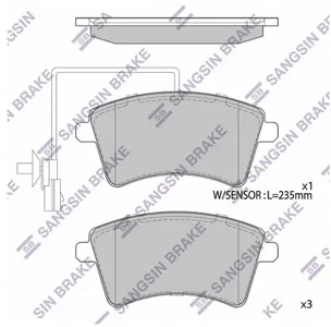 SANGSIN SP4059A Колодки торм.передние