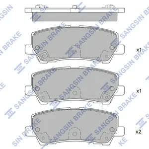 SANGSIN SP4068 Колодки торм.задние Ford Mustang 15>