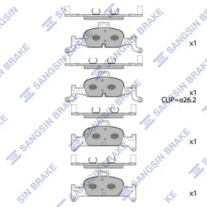SANGSIN SP4111 Колодки торм.передние Audi A4A5A6Q5 15>