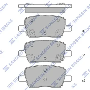 SANGSIN SP4116 Колодки торм.задние Chevrolet Cruze Orlando 1.4-2.0 09>