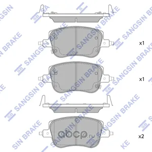 SANGSIN SP4119 Колодки торм.передние 136,5x64,5x17,5 Haval Jolion 20- 4WD