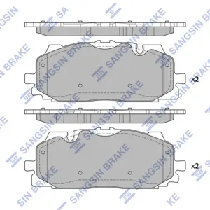 SANGSIN SP4128 Колодки торм.задние Audi Q7 3.0TDi4.2i 06-, Porsche Cayenne 4.5iT 02-