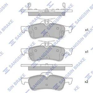 SANGSIN SP4133 Колодки торм.задние Toyota Yaris 1.0VVT-i1.3VVT-iD-4D 06>