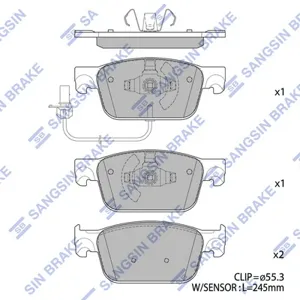 SANGSIN SP4134 Колодки торм.передние Audi A4A5A6Q5 15>