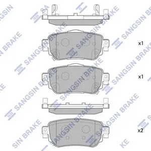 SANGSIN SP4140 Колодки торм.задние Nissan Qashqai 1.2-1.6iDCi 14>