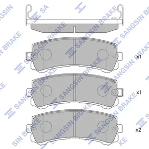 SANGSIN SP4157 Колодки торм.задние Nissan Primera P10P11 90-02 Maxima 2.0-3.0 91>