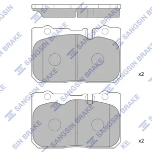SANGSIN SP4159 Колодки торм.передние Lexus LS 400, Toyota Celsior UCF20 94-00