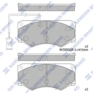 SANGSIN SP4181 Колодки торм.дисковые Citroen Citroen C6 (TD)