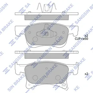 SANGSIN SP4194 Колодки торм. Opel Corsa 14- перед.