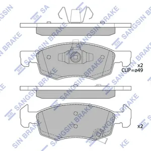 SANGSIN SP4195 Колодки торм. Opel Corsa EE 14- перед.