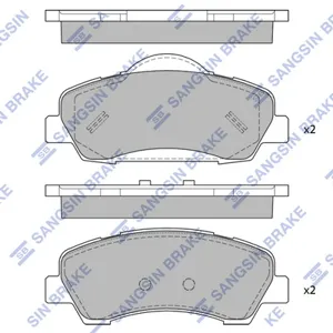 SANGSIN SP4208 Колодки торм.передние Peugeot 301 1.2-1.6 12>308 II 1.2T-2.0D 13>