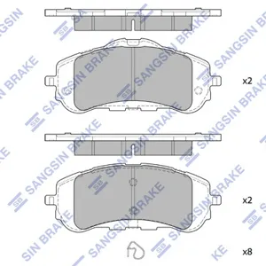 SANGSIN SP4210 Колодки торм.передние Peugeot 308 1.2-2.0iHDi 13>