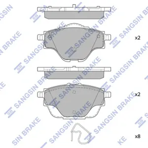 SANGSIN SP4211 Колодки торм.задние Citroen C4 Picasso, Peugeot 308 1.62.0iHDi 13>