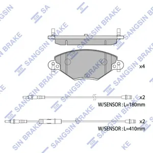 SANGSIN SP4230 Колодки торм.передние Citroen C5 2.0i 16V2.0HDi 00>