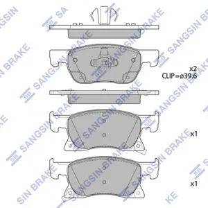 SANGSIN SP4240 Колодки торм.передние Opel Astra K 1.0 15>