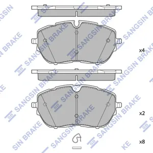 SANGSIN SP4241 Колодки торм. Citroen Peugeot C5308508 13- передн.