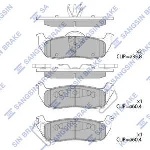 SANGSIN SP4244 Колодки торм. Infiniti Jeep QX56 Commander Grand Cherokee IIIIV 03- задн.