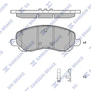 SANGSIN SP4277 Колодки торм.передние Jeep Compass s 2.4 17>