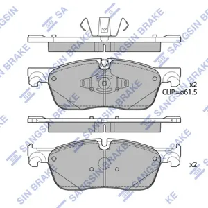SANGSIN SP4279 Колодки торм.передние Land Rover Discovery Sport 2.02.2iD 14>