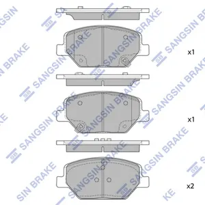 SANGSIN SP4284 Колодки торм.передние Opel Astra K 1.0 15>