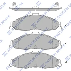SANGSIN SP4300 Колодки торм. Chevrolet CAMARO 98- перед.