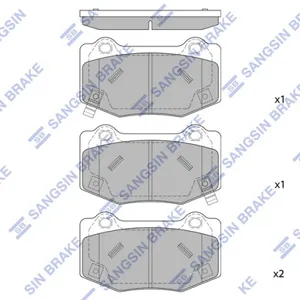 SANGSIN SP4306 Колодки торм.задние Chevrolet Corvette 14>