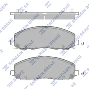 SANGSIN SP4323 Колодки торм.передние Chrysler Grand Voyager V RT 08>, Dodge Grand Caravan 07>