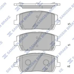 SANGSIN SP4327 Колодки торм.передние Hyundai Santa Fe 2.2-2.4 18> Hyundai Palisade 18->