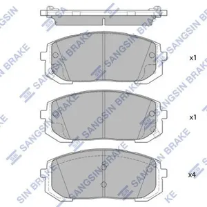 SANGSIN SP4334 Колодки торм.передние Hyundai Tucson (2021>) Hyundai Sonata VIII (2019>), Kia K5 (2020>)