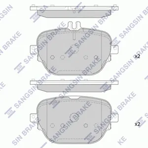 SANGSIN SP4343 Колодки торм.передние MB W205S205 1.62.02.1D 13>