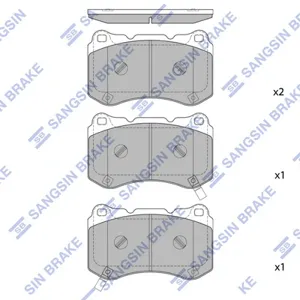 SANGSIN SP4349 Колодки торм. Acura Mitsubishi Opel TLLANCER Astra J Insignia 03- передн.