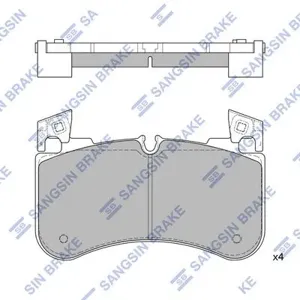 SANGSIN SP4351 Колодки торм.передние