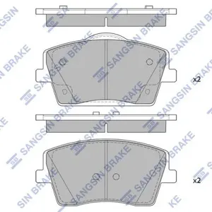 SANGSIN SP4357 Колодки торм.передние Geely Monjaro Volvo XC40 (0917-)