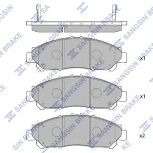SANGSIN SP4361 Колодки торм.передние Toyota HIACE 2019-