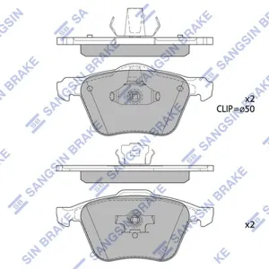 SANGSIN SP4363 Колодки торм.передние Volvo S80 98>V70S60 00>C70 00-02XC70 2.5D5 02>