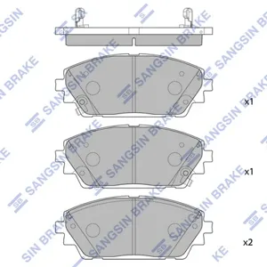 SANGSIN SP4381 Колодки торм.передние Mazda 3 1.52.02.2D 13>