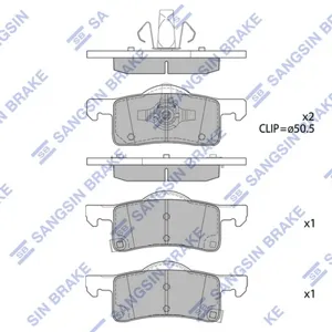 SANGSIN SP4387 Колодки торм.диск.задн. Ford Truck EXPEDITION 03-06 LINCOLN NAVI