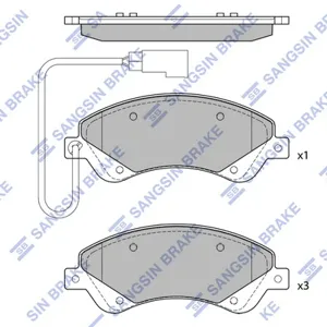 SANGSIN SP4403 Колодки торм.передние