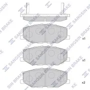 SANGSIN SP4439 Колодки торм.задние Mercedes A 18-> B 18-> CLA 19->GLA 20->GLB 19->